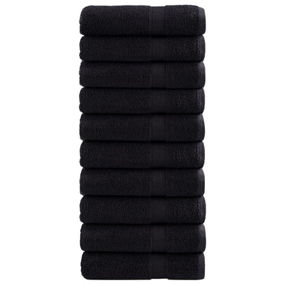Premium Shower Towels SOLUND 70x140 cm 600 gsm 10 pcs Black