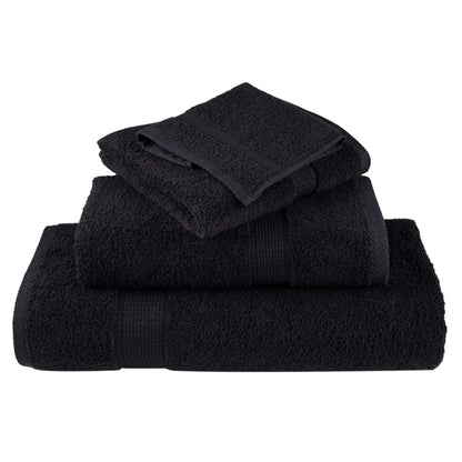 Premium Shower Towels SOLUND 70x140 cm 600 gsm 10 pcs Black