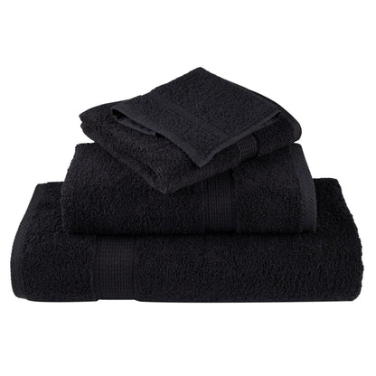Premium Sauna Towels SOLUND 80x200 cm 600 gsm 10 pcs Black