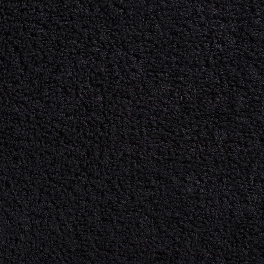 Premium Sauna Towels SOLUND 80x200 cm 600 gsm 10 pcs Black