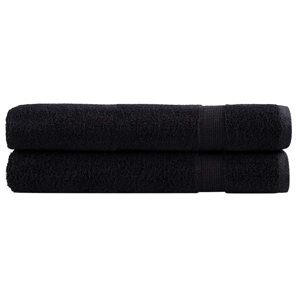 Premium Towels SOLUND 100x200 cm 600 gsm 2 pcs Black