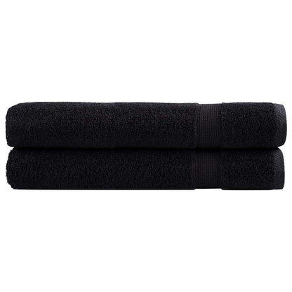 Premium Towels SOLUND 100x200 cm 600 gsm 2 pcs Black