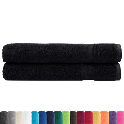 Premium Towels SOLUND 100x200 cm 600 gsm 2 pcs Black