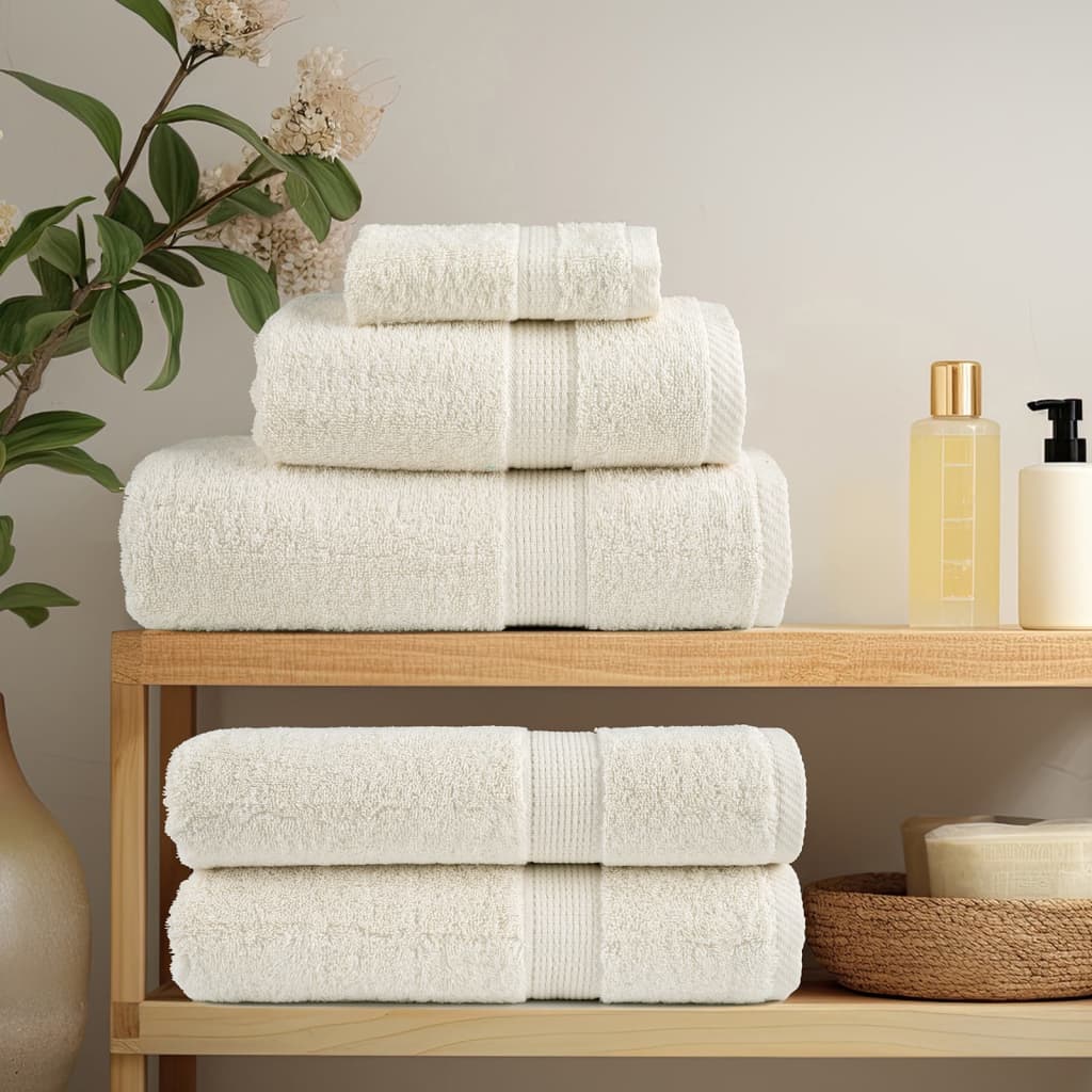 Premium Sauna Towels SOLUND 80x200 cm 600 gsm 2 pcs Cream