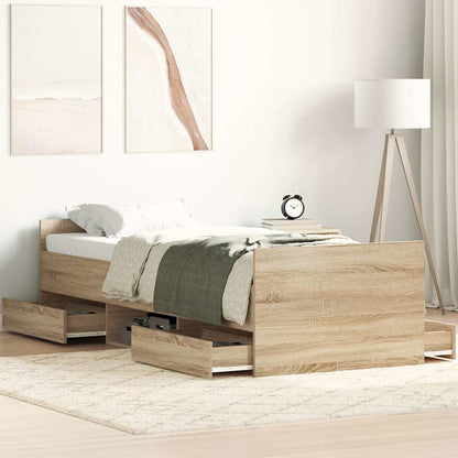 Bed Frame without Mattress 90x200 cm Sonoma oak