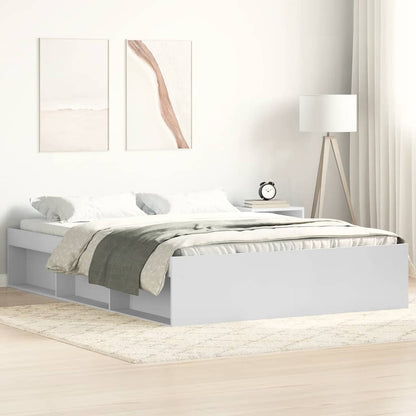 Bed Frame without Mattress 140x200 cm White