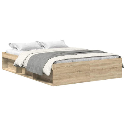 Bed Frame without Mattress 140x200 cm Sonoma oak