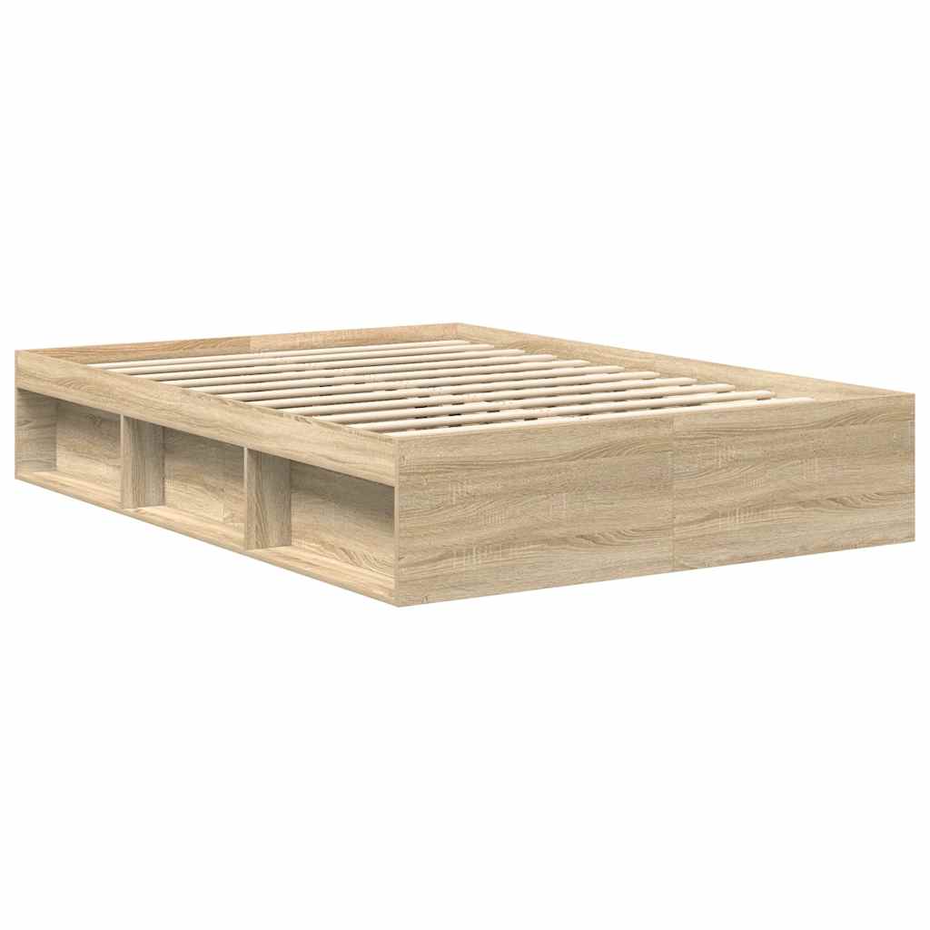 Bed Frame without Mattress 140x200 cm Sonoma oak