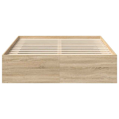 Bed Frame without Mattress 140x200 cm Sonoma oak