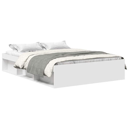 Bed Frame without Mattress 160x200 cm White
