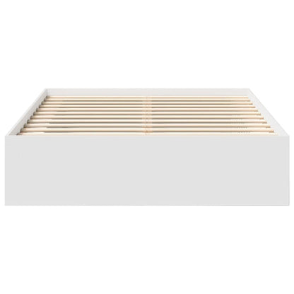 Bed Frame without Mattress 160x200 cm White