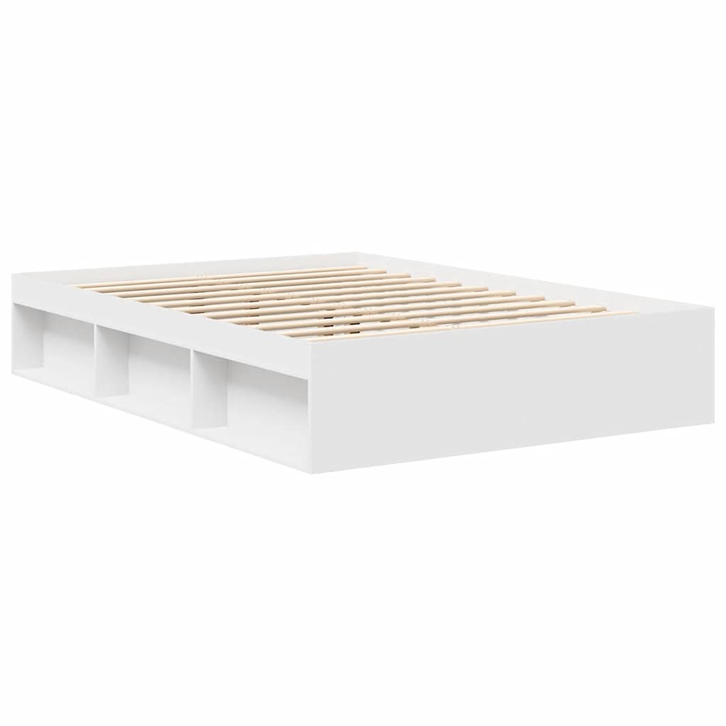 Bed Frame without Mattress 160x200 cm White