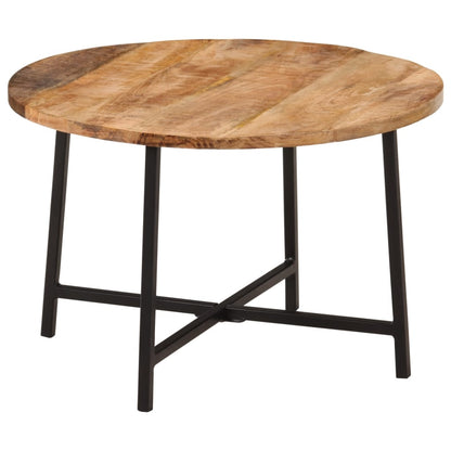 Coffee Table Solid Wood Mango and Iron 54 x 54 x 35 cm