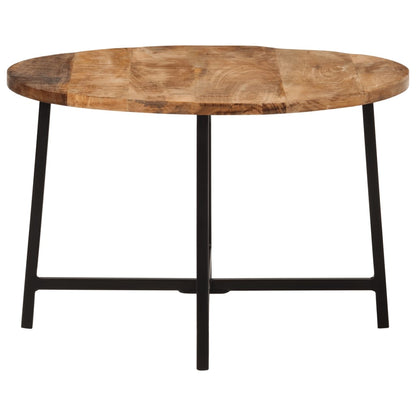 Coffee Table Solid Wood Mango and Iron 54 x 54 x 35 cm