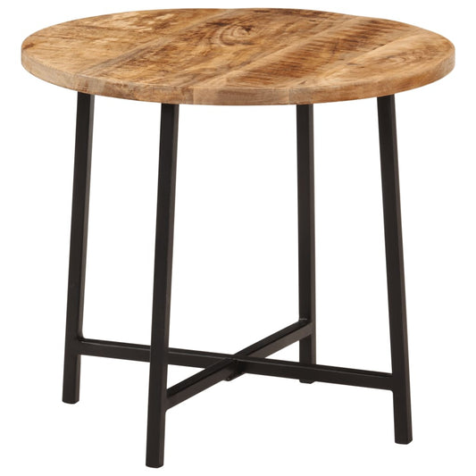Coffee Table Solid Wood Mango and Iron 45 x 45 x 40 cm