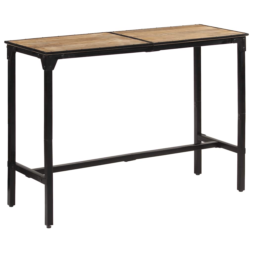 vidaXL Bar Table 150x55x107 cm Solid Rough Wood Mango 2