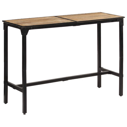 vidaXL Bar Table 150x55x107 cm Solid Rough Wood Mango 2