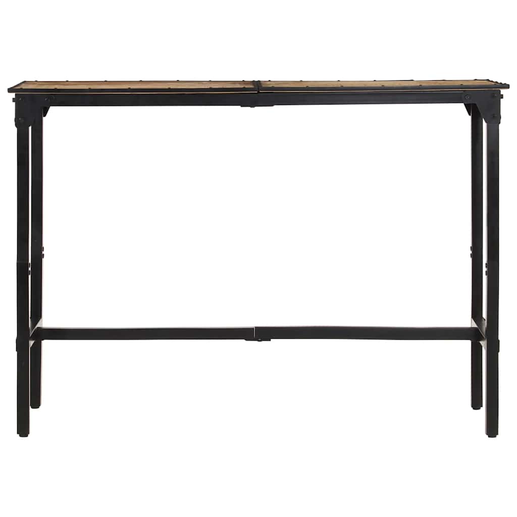 vidaXL Bar Table 150x55x107 cm Solid Rough Wood Mango 4