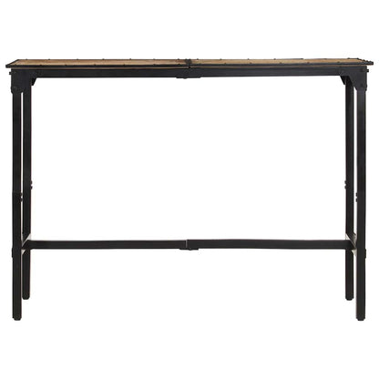 vidaXL Bar Table 150x55x107 cm Solid Rough Wood Mango 4