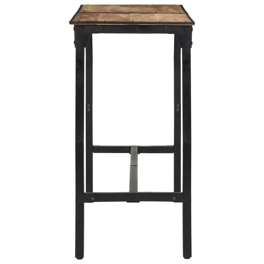 vidaXL Bar Table 150x55x107 cm Solid Rough Wood Mango 5