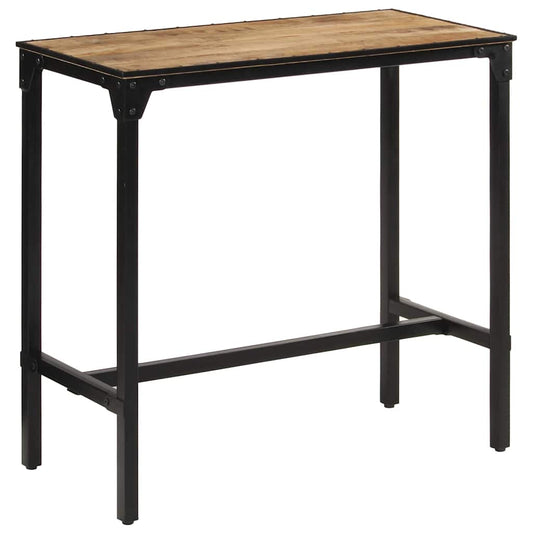 Bar Table Solid Rough Wood Mango 110 x 55 x 107 cm