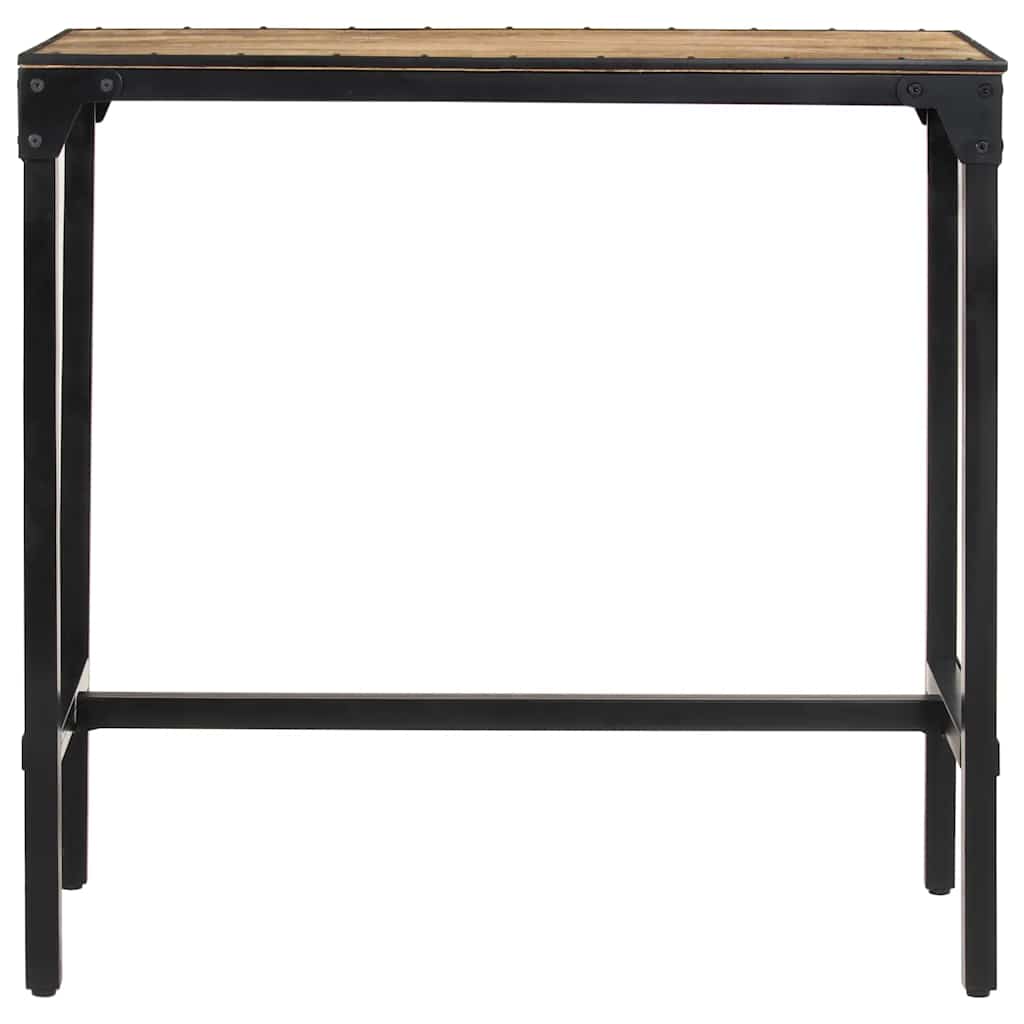vidaXL Bar Table 110x55x107 cm Solid Rough Wood Mango 4