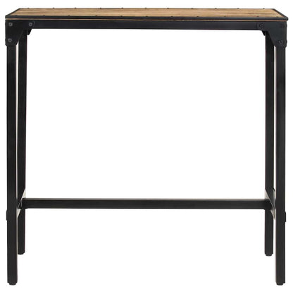 vidaXL Bar Table 110x55x107 cm Solid Rough Wood Mango 4