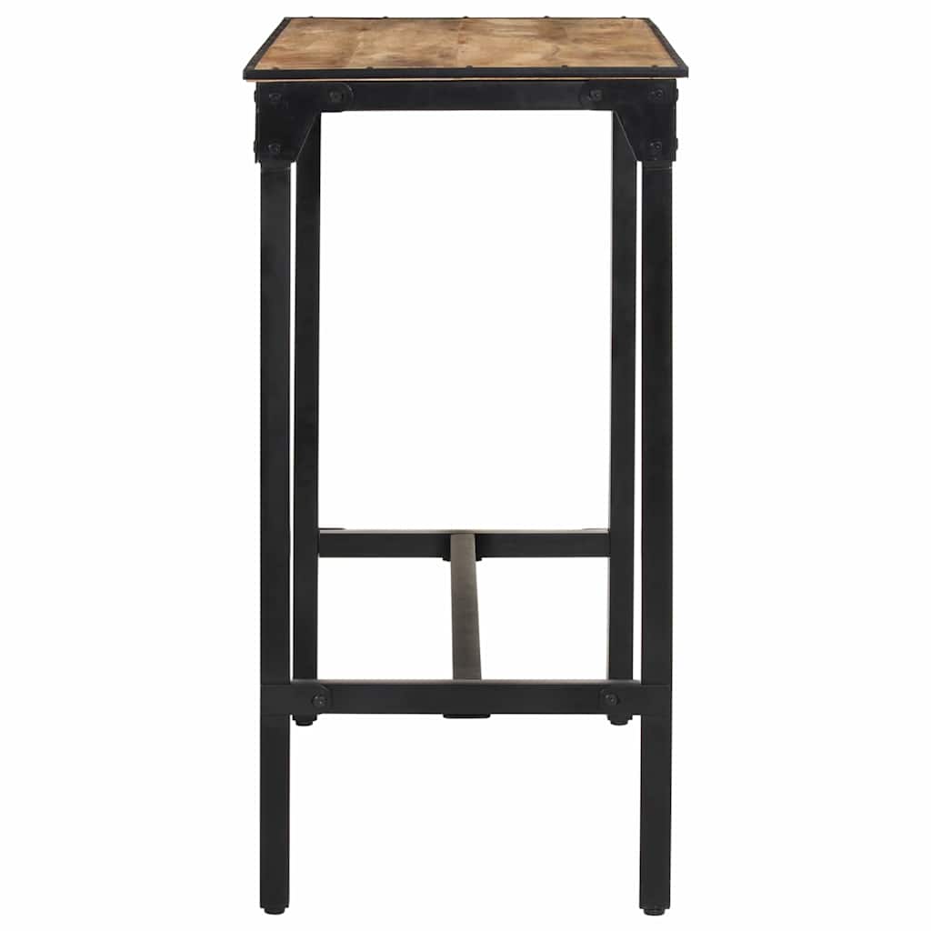vidaXL Bar Table 110x55x107 cm Solid Rough Wood Mango 5