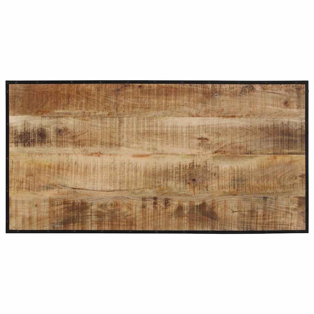 vidaXL Bar Table 110x55x107 cm Solid Rough Wood Mango 6