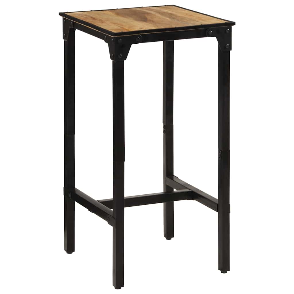 vidaXL Bar Table Solid Rough Wood Mango