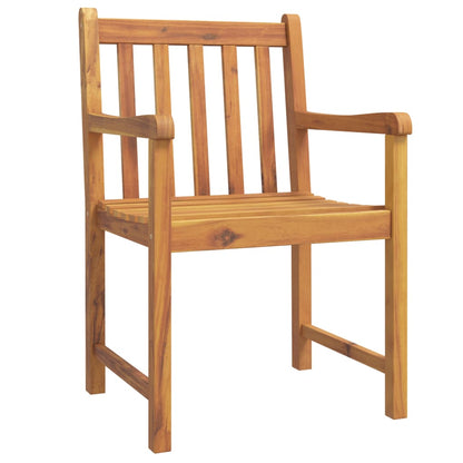 vidaXL 3 Piece Garden Dining Set Solid Wood Acacia 4