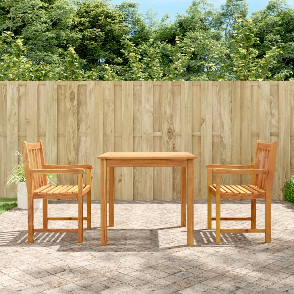 vidaXL 3 Piece Garden Dining Set Solid Wood Acacia 1