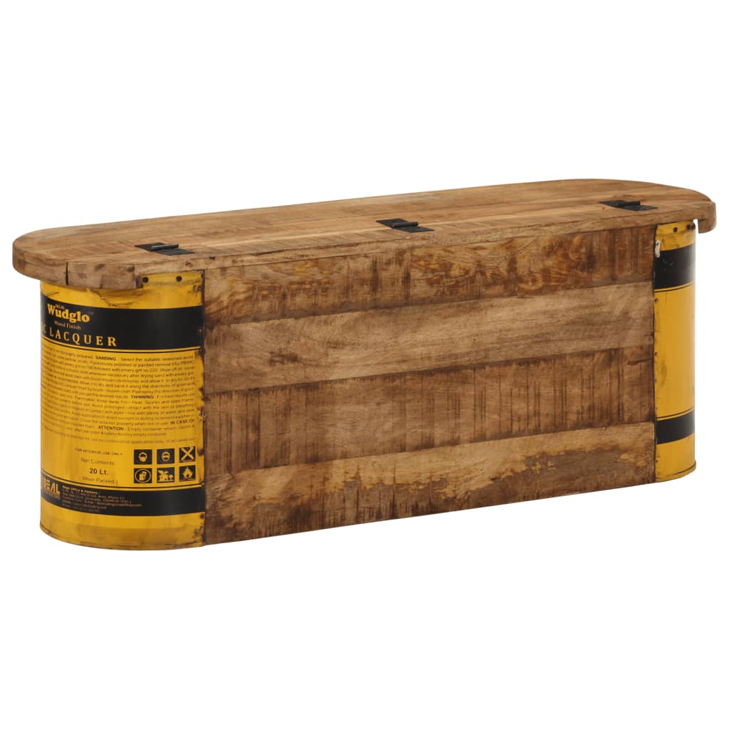 vidaXL Storage Bench/Sideboard 120x30x40 cm Solid Wood Reclaimed 2