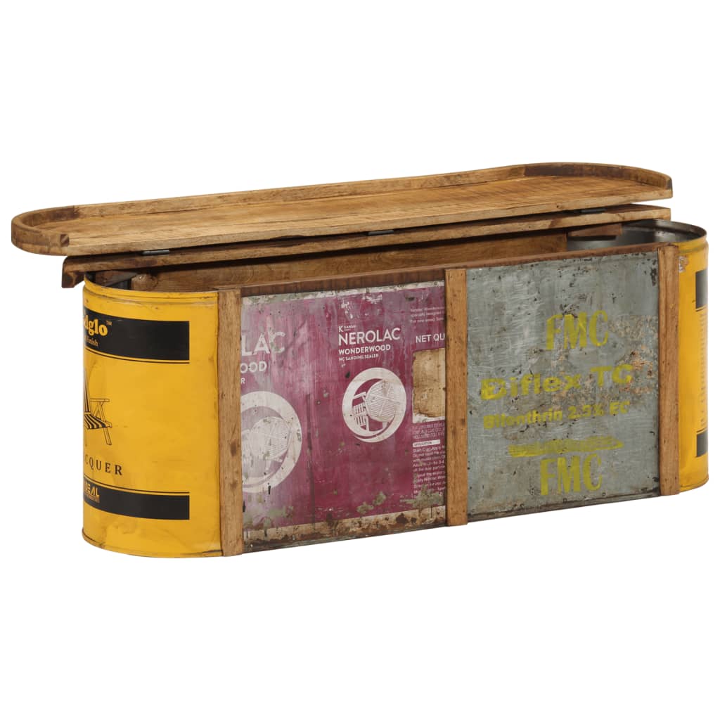 vidaXL Storage Bench/Sideboard 120x30x40 cm Solid Wood Reclaimed 3