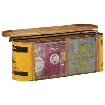 vidaXL Storage Bench/Sideboard 120x30x40 cm Solid Wood Reclaimed 3