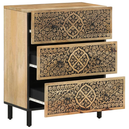 vidaXL Side Cabinets 2 pcs 60x33x75 cm Solid Wood Mango 3
