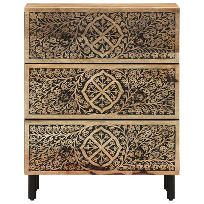 vidaXL Side Cabinets 2 pcs 60x33x75 cm Solid Wood Mango 4