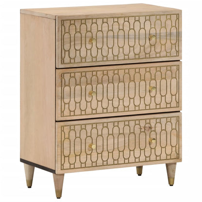 vidaXL Side Cabinets 2 pcs 60x33x75 cm Solid Wood Mango 2