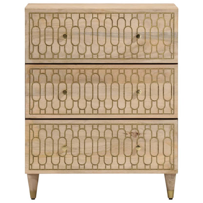 vidaXL Side Cabinets 2 pcs 60x33x75 cm Solid Wood Mango 4