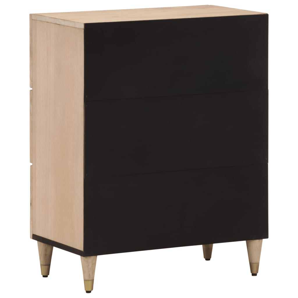 vidaXL Side Cabinets 2 pcs 60x33x75 cm Solid Wood Mango 6