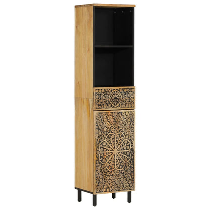 vidaXL 4 Piece Bathroom Furniture Set Solid Wood Mango 4
