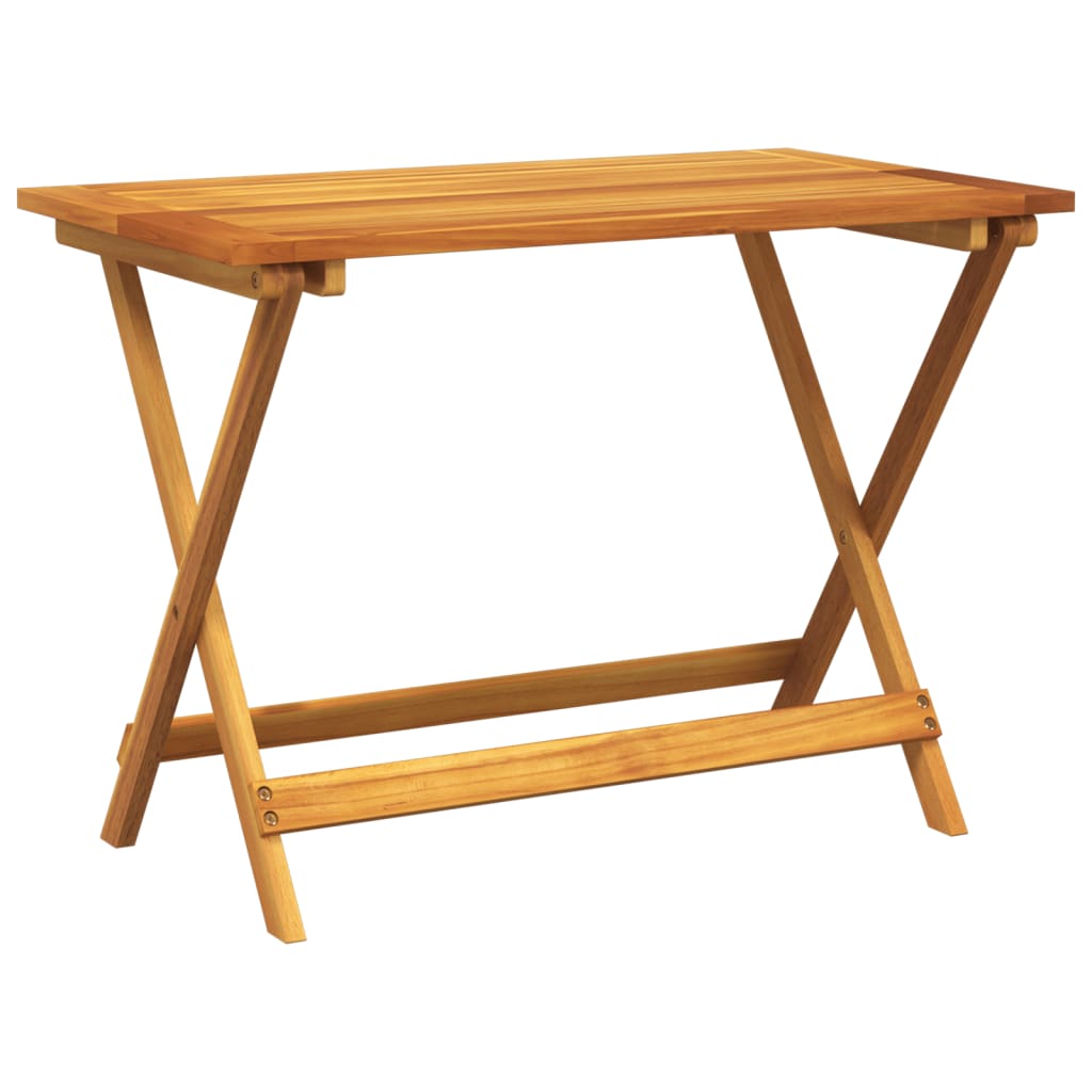 vidaXL 5 Piece Folding Garden Dining Set Solid Wood Acacia 3