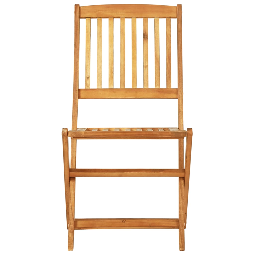 vidaXL 5 Piece Folding Garden Dining Set Solid Wood Acacia 6