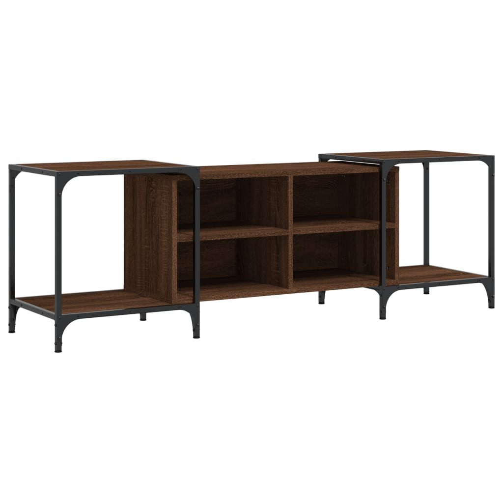 TV Cabinet 153x37x50 cm Engineered Wood Brown oak 153 cm