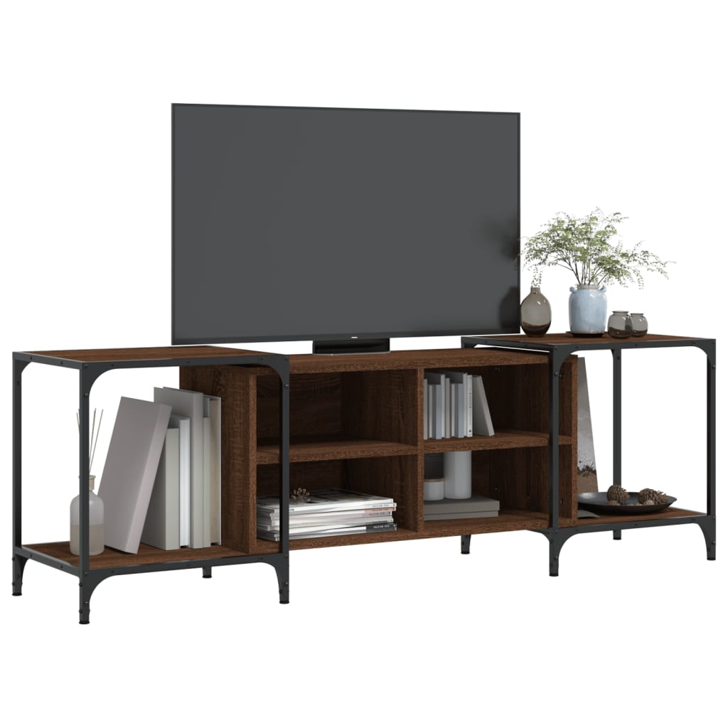 TV Cabinet 153x37x50 cm Engineered Wood Brown oak 153 cm