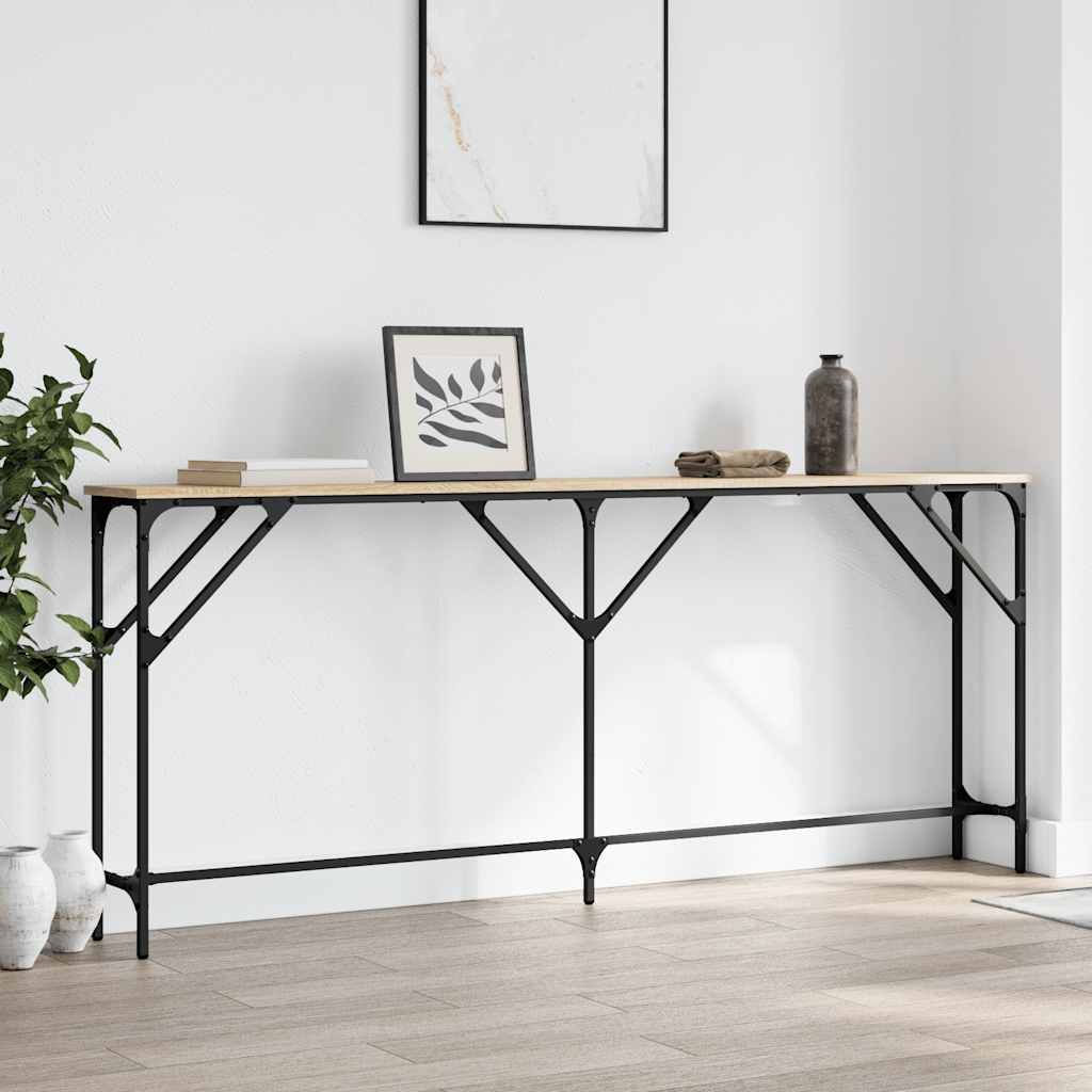 Console Table Engineered Wood Sonoma oak 180 cm 23 cm
