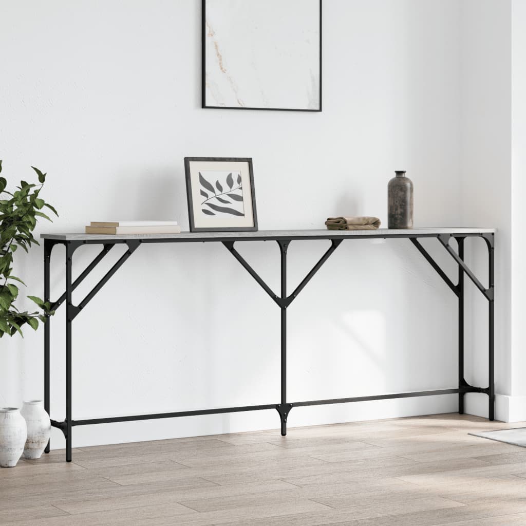 Console Table Engineered Wood Grey sonoma 180 cm 23 cm