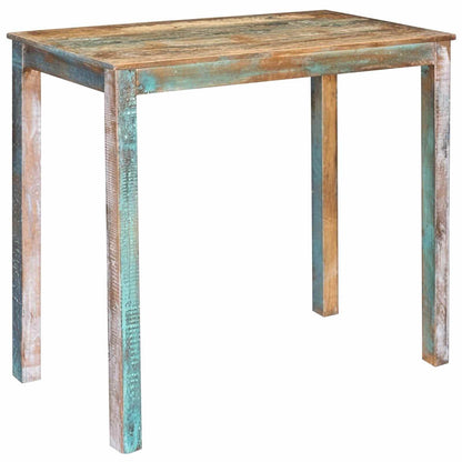 vidaXL Bar Table 110 x 55 x 100 cm Solid Reclaimed Wood Multicolour 1