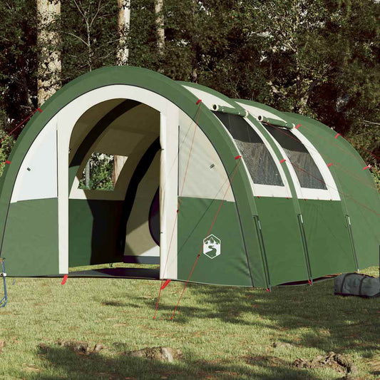 Camping Tent Tunnel 4-Person Waterproof Green