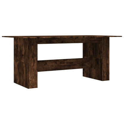 Dining Table 180x90x76 cm Engineered Wood Smoked oak